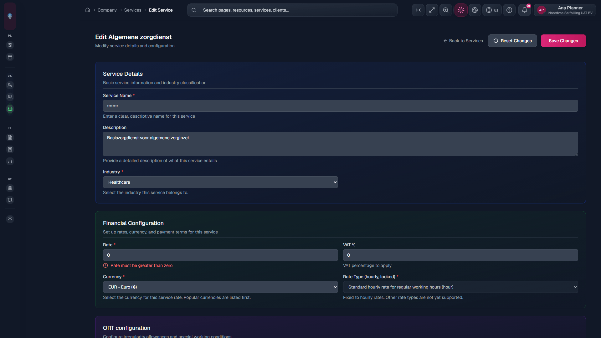 Edit service: update rate and metadata (edit?id=).